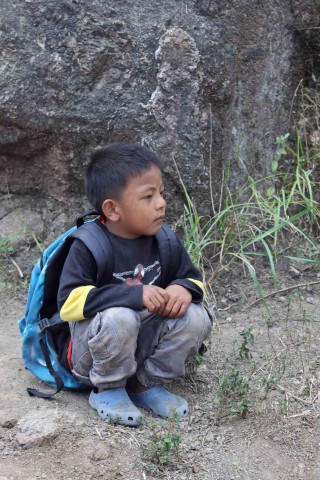 Boy in den Bergen von Luzon